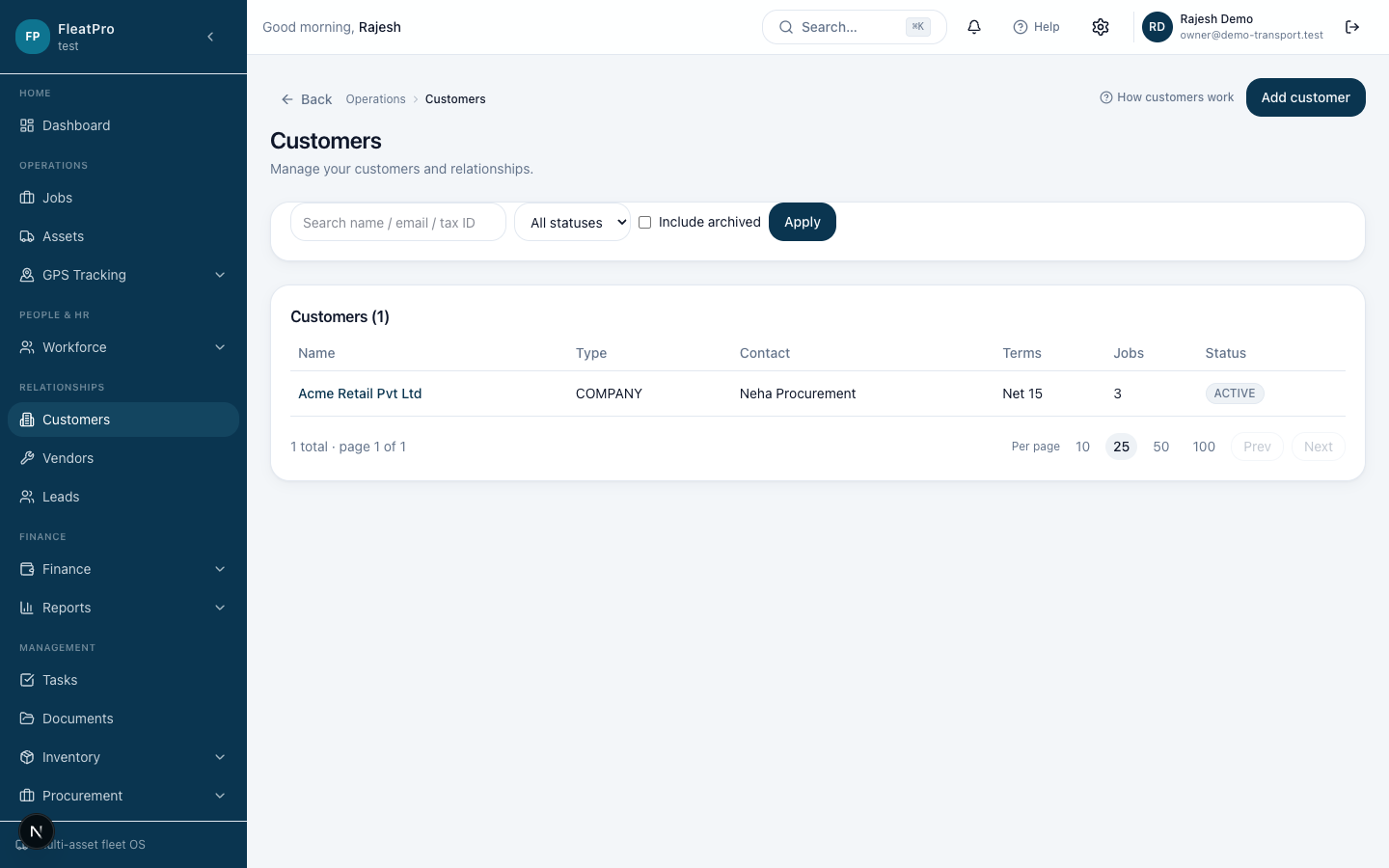 FleatPro — Customers