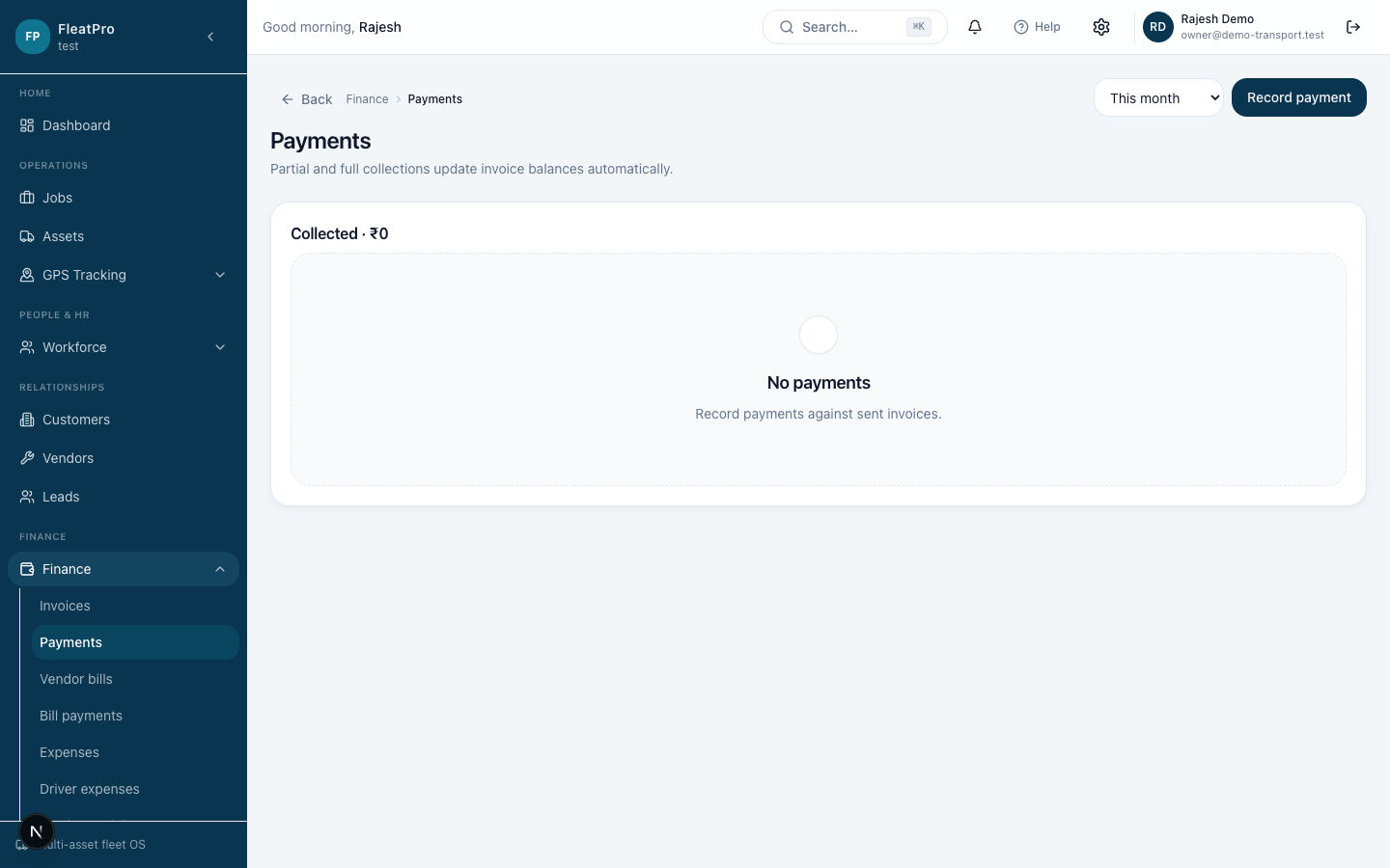 FleatPro — Payments