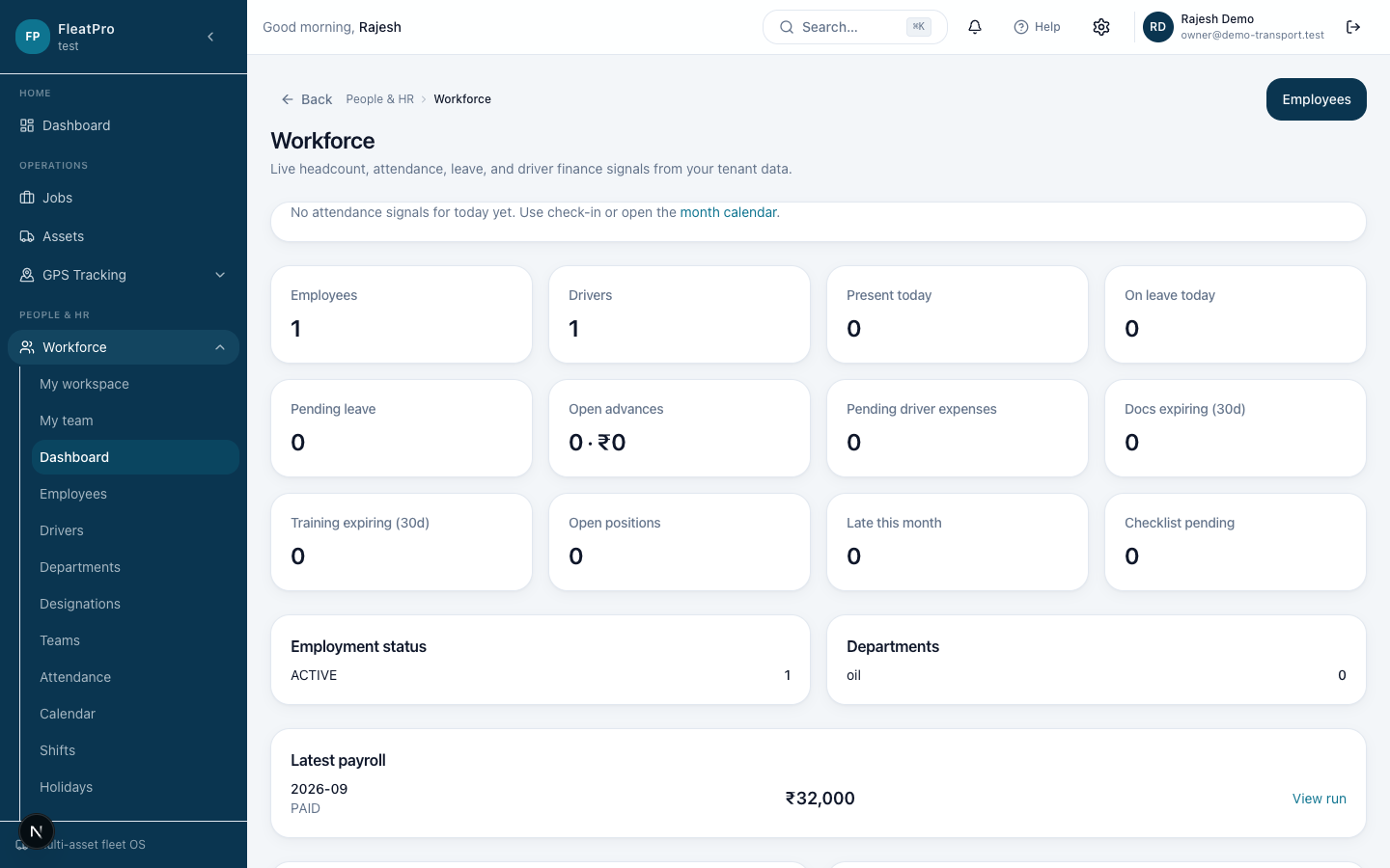 FleatPro — People & HRMS
